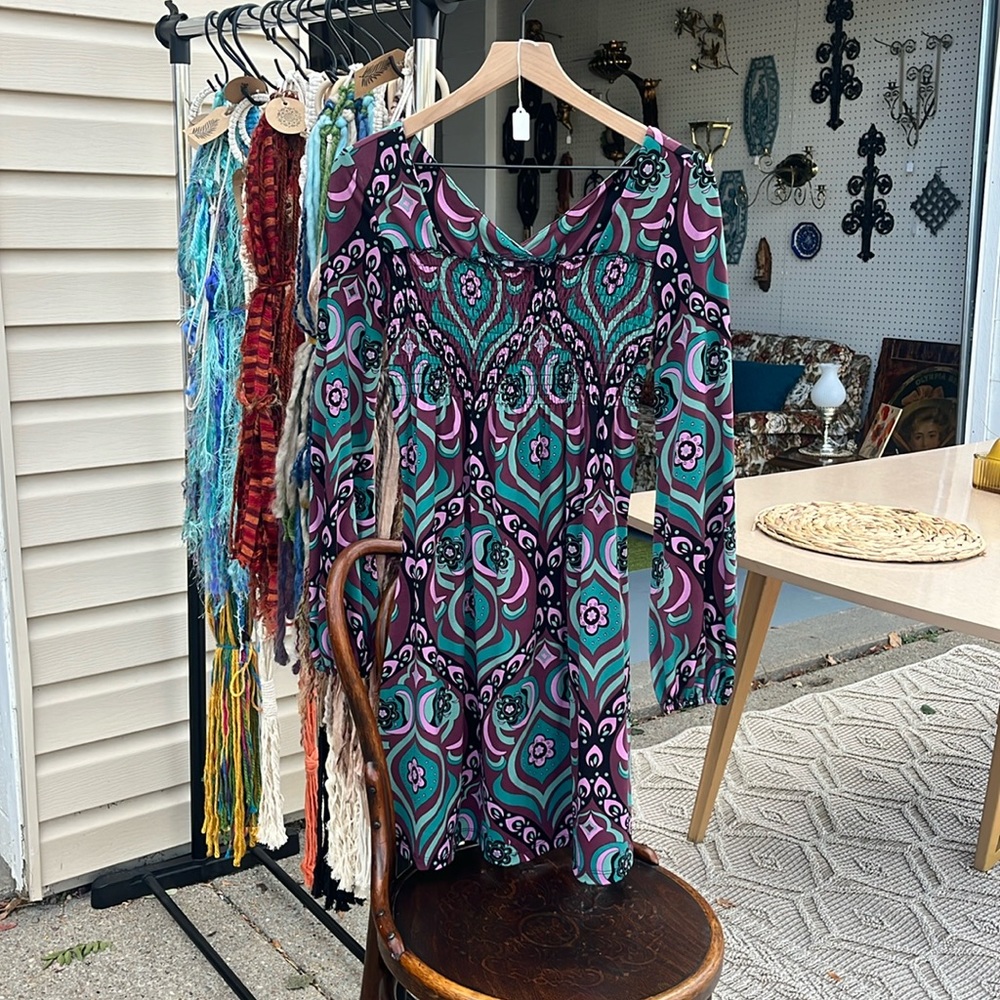 Hippy dress. Bisou bisou michele bohbot